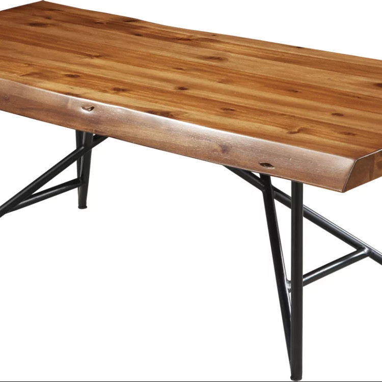 1968-61 Live Edge Light Walnut Coffee Table