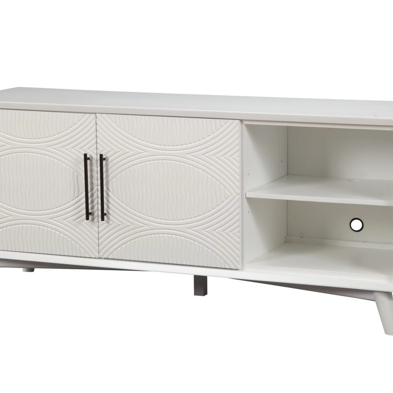1867-10 Tranquility White Tv Console