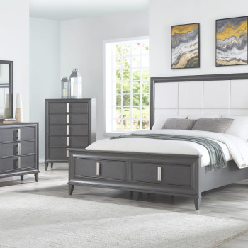 Lorraine 4 pc. (Q. Bed, N/S, Dresser, Mirror)