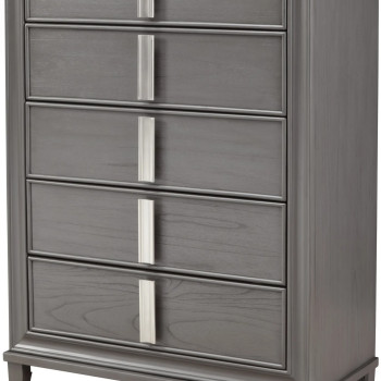 8171-05 Lorraine Dark Gray 5-Drawer Chest
