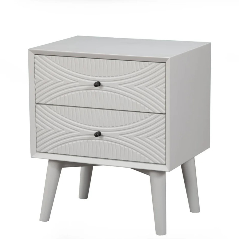 1867-02 Tranquility White Nightstand
