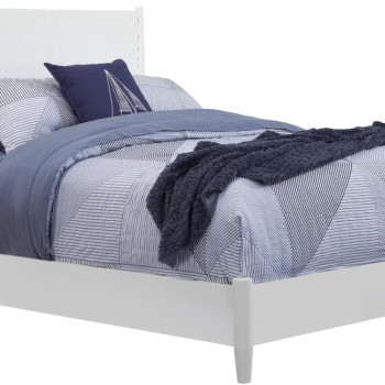 1867-01Q Tranquility White Queen Panel Bed