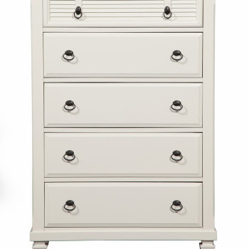 Winchester White 5-Drawer Chest