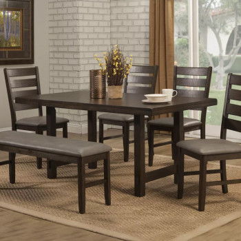 Emery 6 pc. (Table, Chairs x 4, Bench)