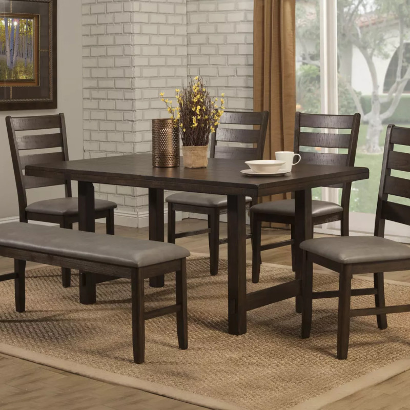 Emery 6 pc. (Table, Chairs x 4, Bench)