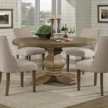 Kensington Reclaimed Natural 5-Piece Dining Table Set