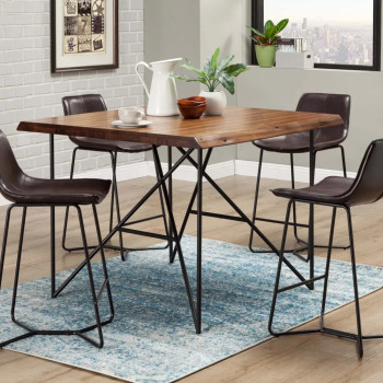 Live Edge 48" 5 Piece Pub Set (Table, 4 Chairs)