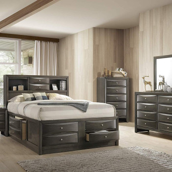 22696EK-4PC 4PC SETS IRELAND GRAY EASTERN KING BED