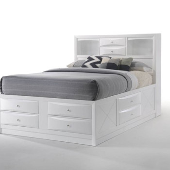 21700Q IRELAND WHITE QUEEN BED