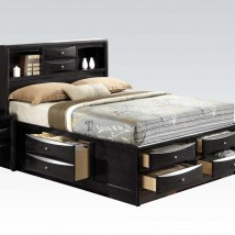 21606EK IRELAND BLACK EASTERN KING BED