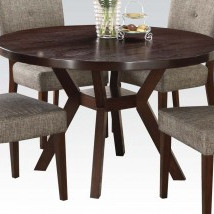16250 ESPRESSO DINING TABLE, 48"DIA