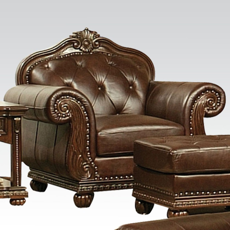 15032 TOP+SPLIT LEATHER CHAIR