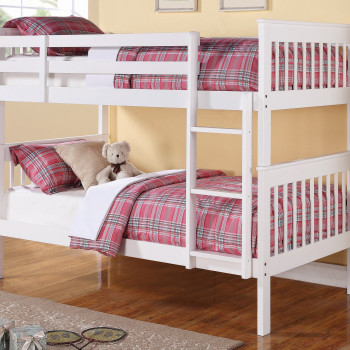 Chapman Twin Over Twin Bunk Bed White 460244N