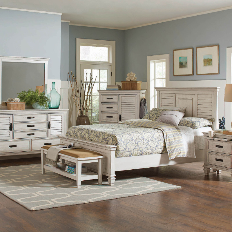 Franco Bedroom KE 4PC SET (KE.BED,NS,DR,MR) 205331KE-S4