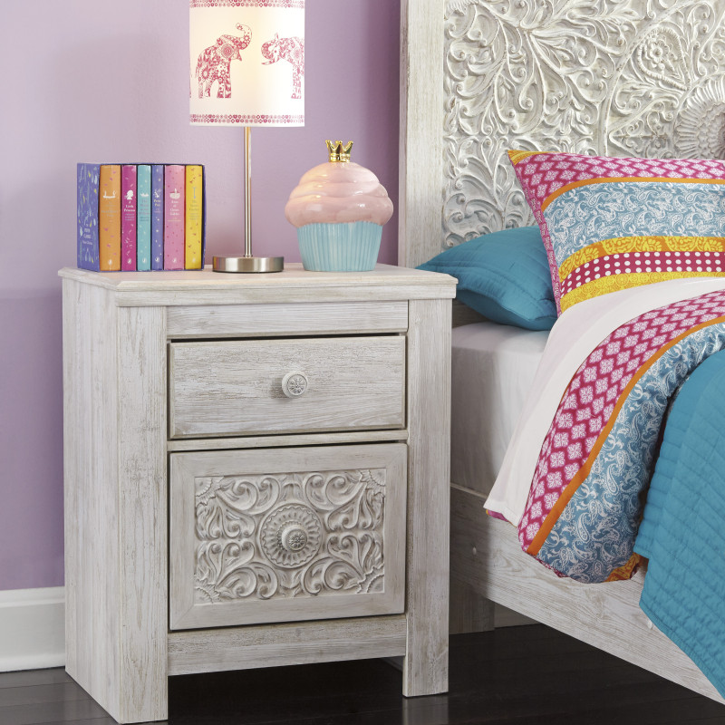 B181 Paxberry Two Drawer Night Stand