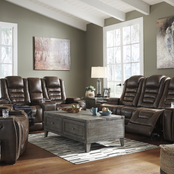 38501 Game Zone 3PC SETS PWR REC Sofa with ADJ Headrest + PWR REC Loveseat/CON/ADJ HDRST + PWR Recliner/ADJ Headrest