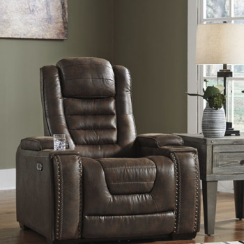 38501 Game Zone PWR Recliner/ADJ Headrest