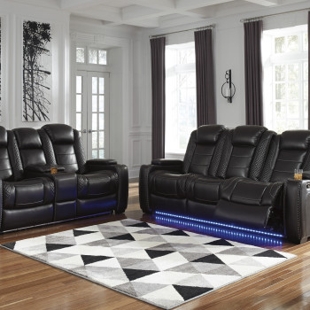 37003 Party Time 2PC SETS PWR REC Sofa with ADJ Headrest + PWR REC Loveseat/CON/ADJ HDRST
