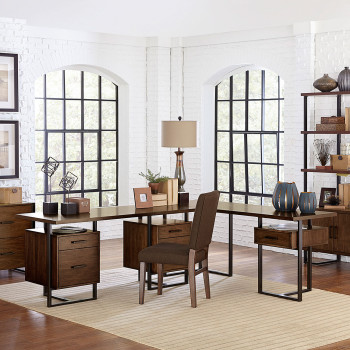 Sedley Home Office Set - Walnut
