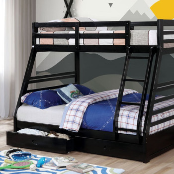CM-BK588BK CALIFORNIA III TWIN/FULL BUNK BED