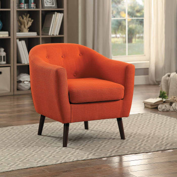 Lucille Accent Chair - Orange