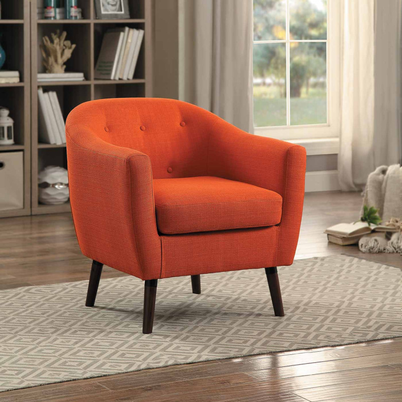 Lucille Accent Chair - Orange