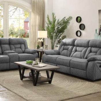 602261-S2 2PC SETS MOTION SOFA + MOTION LOVESEAT WITH CONSOLE