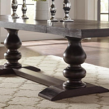 121231 Phelps Rectangular Dining Table Antique Noir