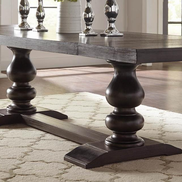 121231 Phelps Rectangular Dining Table Antique Noir