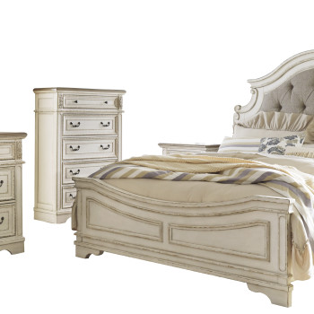 B743 Realyn 4PC SETS Cal King UPH Panel Bed