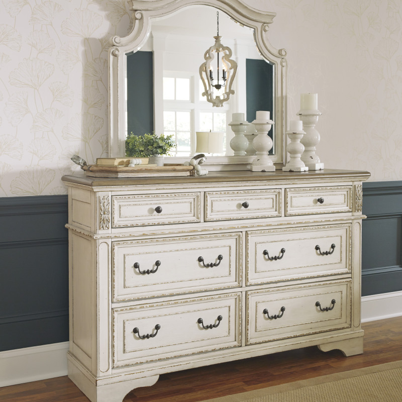 B743 Realyn Dresser + Bedroom Mirror