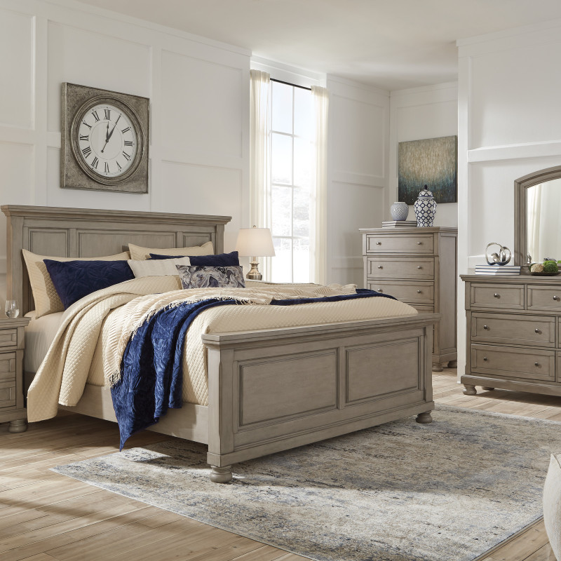 B733 Lettner 4PC SETS Queen Panel Bed