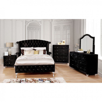ALZIRE E.King Bedroom Set CM7150BK-EK-GR