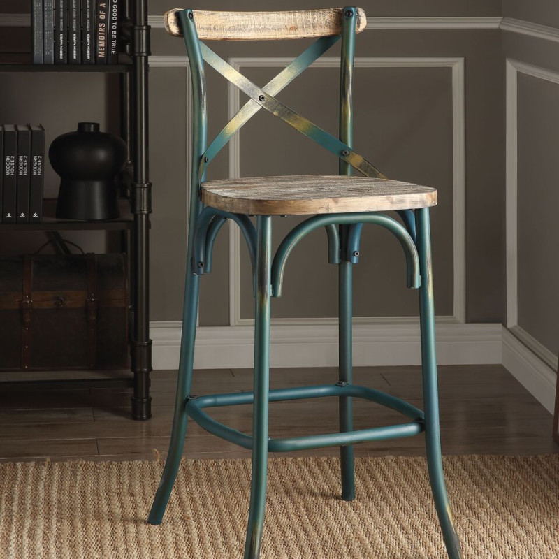 TURQUOISE BAR CHAIR 96807