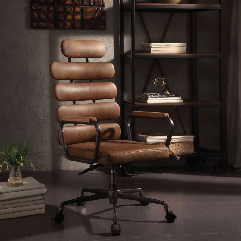 BROWN EXECUTIVE OFFICE CHAIR 92108