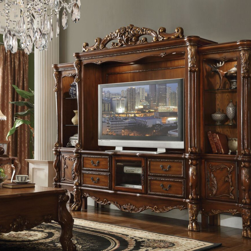 TV CONSOLE + DRESDEN ENTERTAINMENT CENTER 91335+91338