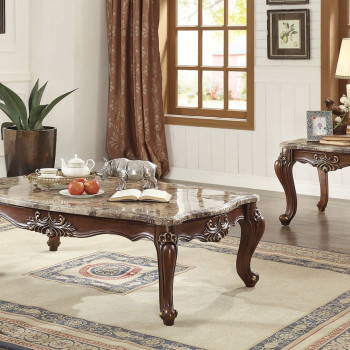 END TABLE W/MARBLE TOP 81052