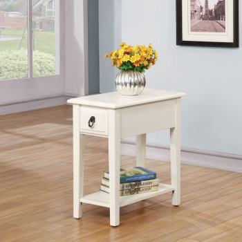 80513 WHITE SIDE TABLE