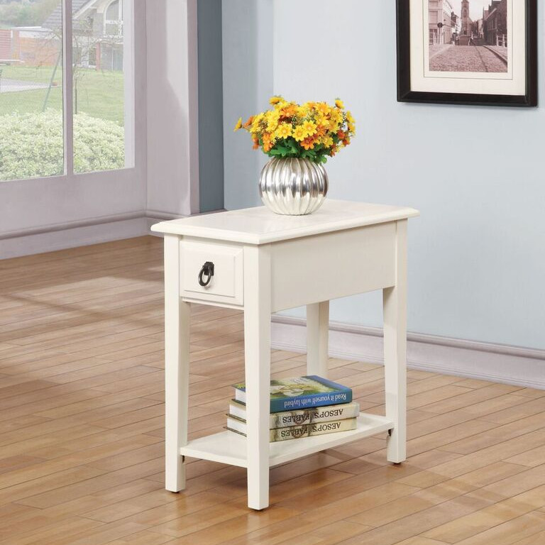80513 WHITE SIDE TABLE