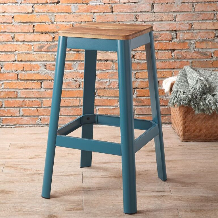 72333 FROSTED TEAL BAR STOOL