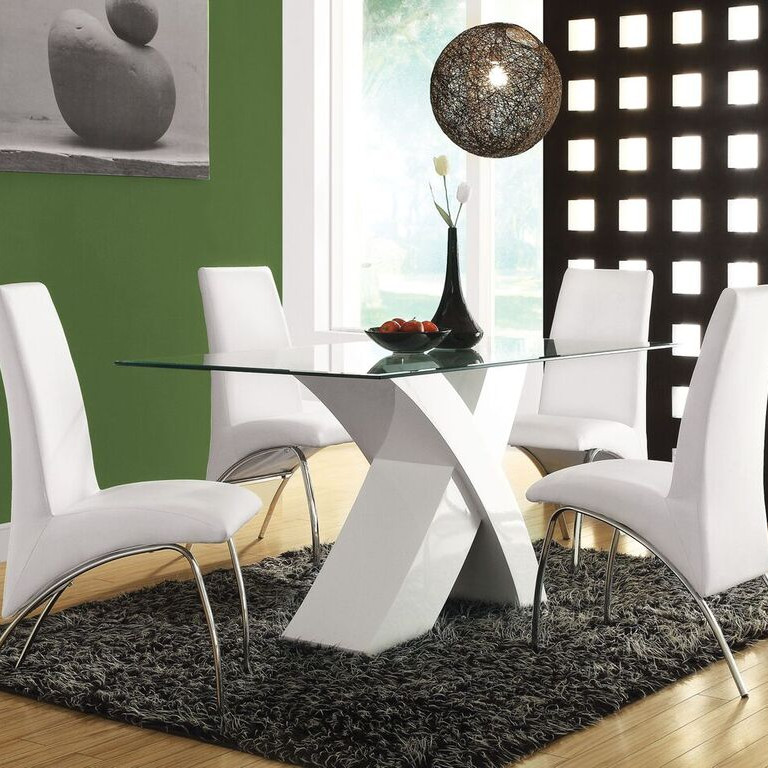 71105 PERVIS WHITE DINING TABLE