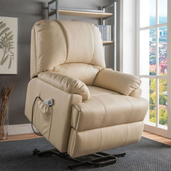 59286 BEIGE REC W/P. LIFT , MASSAGE