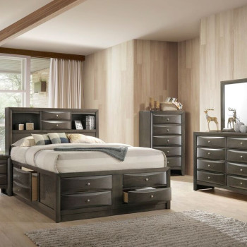 22700Q IRELAND GRAY QUEEN BED