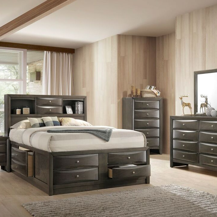22700Q IRELAND GRAY QUEEN BED