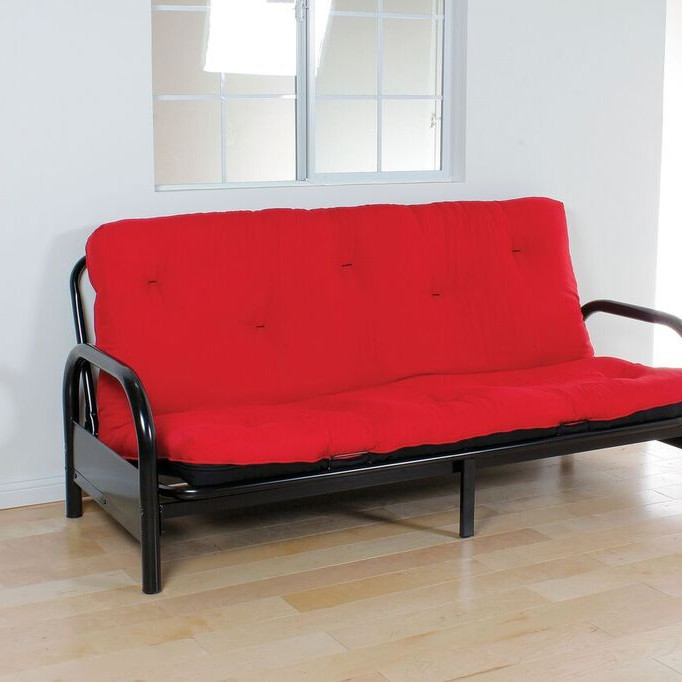 02812 8"FUTON MATRESS RED/BLK