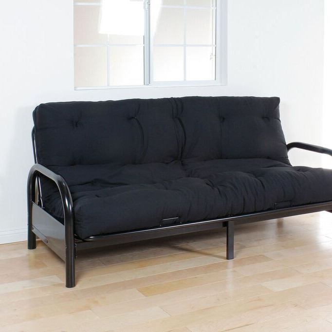 02802 6"FUTON MATRESS BLK/BLK