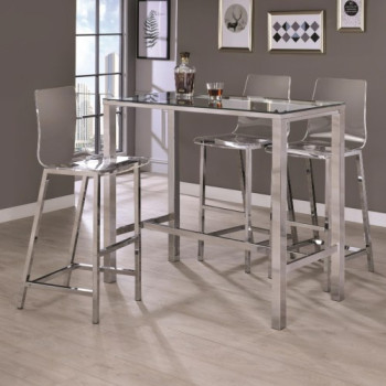 Bar Units and Bar Tables Contemporary Bar Table and Stool Set