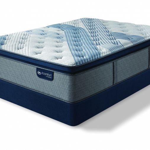 Blue Fusion 1000 Plush Pillow Top Mattress Cal King Serta iComfort Hybrid