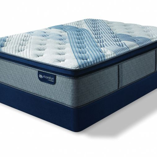 Blue Fusion 1000 Luxury Firm Pillow Top Mattress Cal King Serta iComfort Hybrid