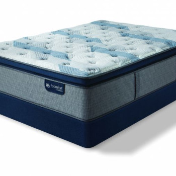 Blue Fusion 300 Plush Pillow Top Mattress Cal King Serta iComfort Hybrid